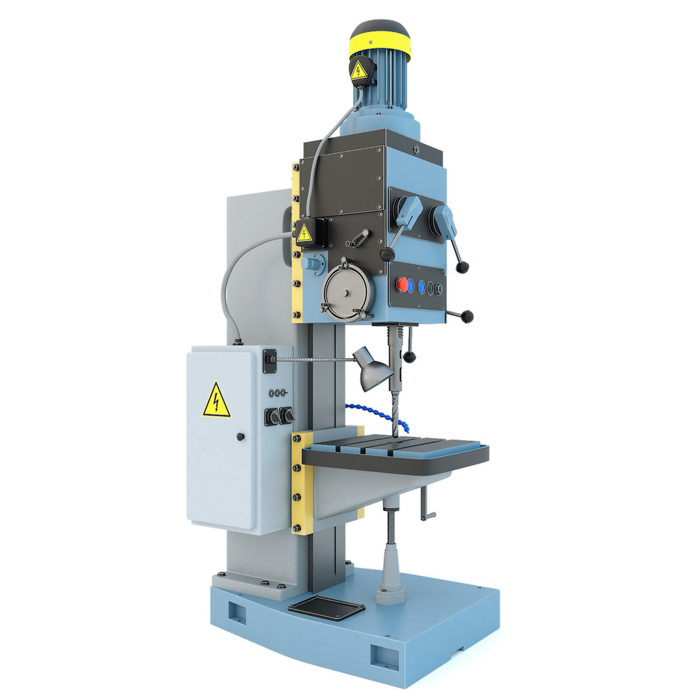 Forging hammer press drilling lathe machine tool - Collection 3D model_11