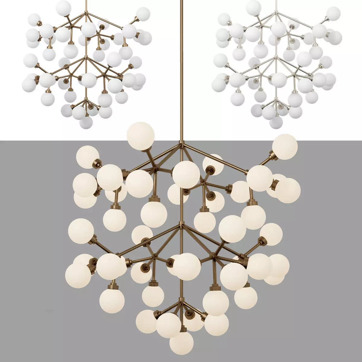 Mara grande chandelier 3D model_0
