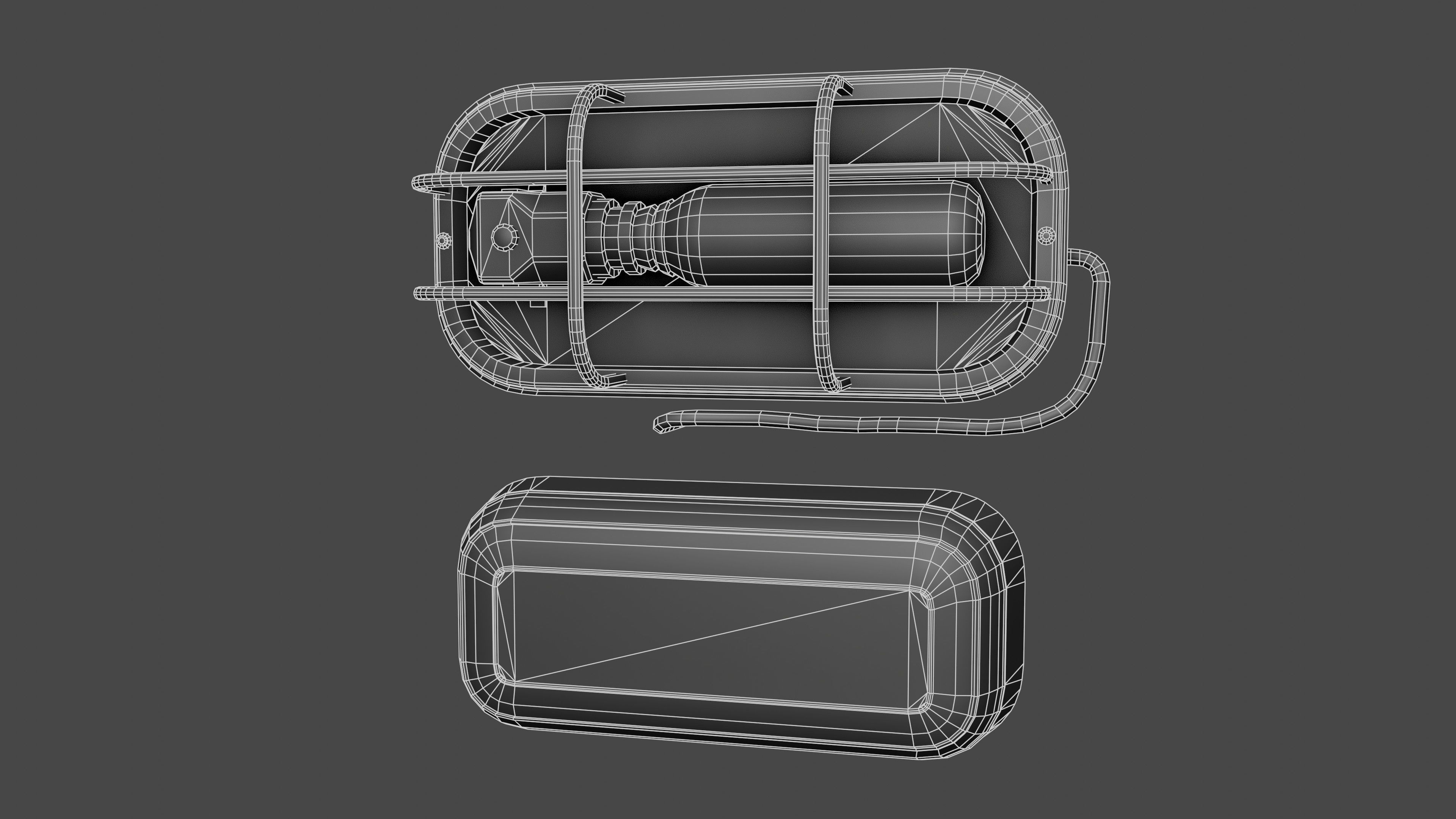 Fishing boat Low-poly 3D model_38