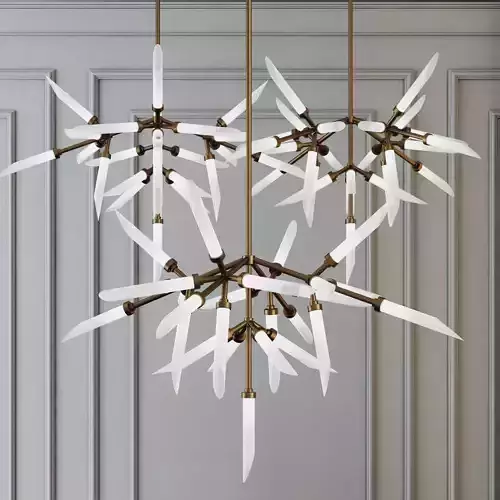 Suspended lamp spur chandelier