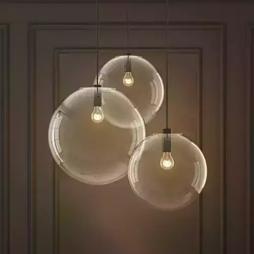 Suspended lamp glass ball ceiling lights