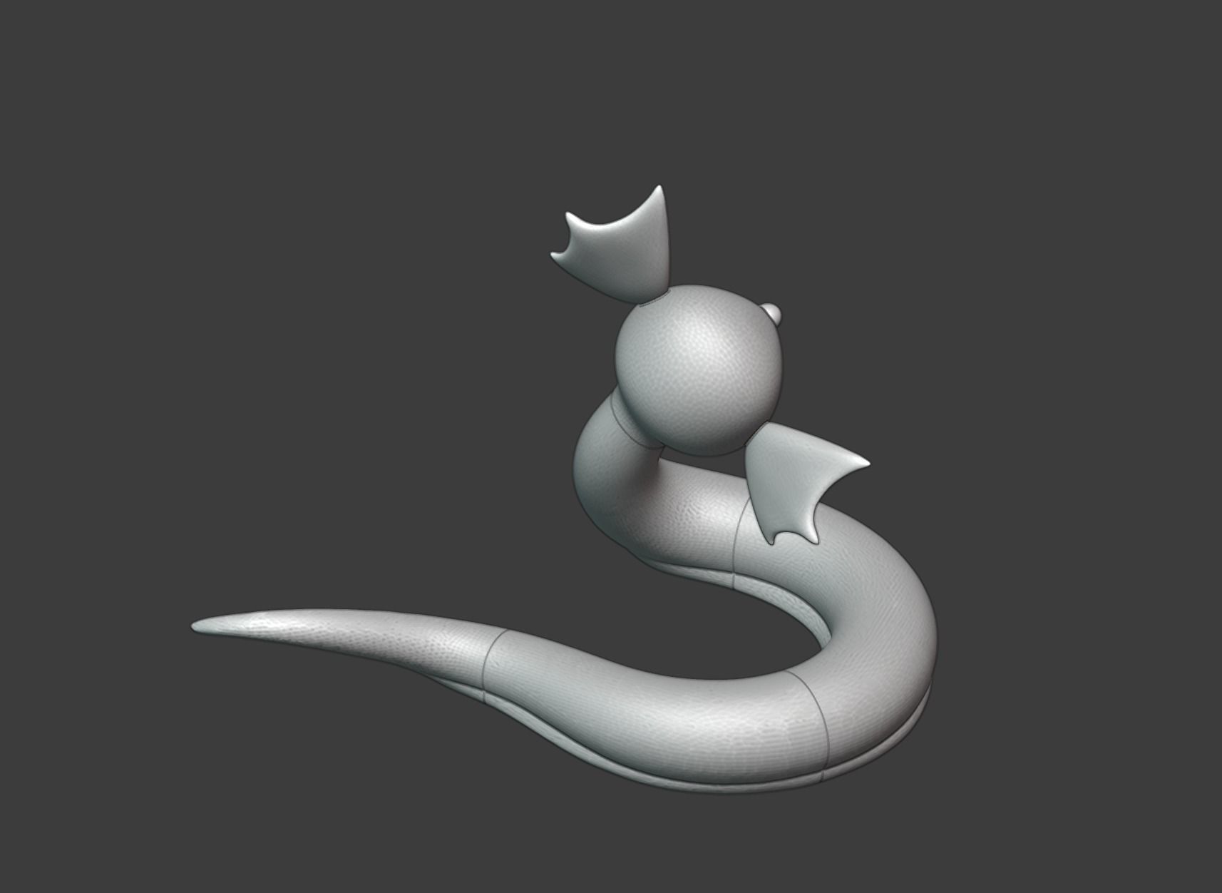 Dratini - 3D Print snake 3D print model_5