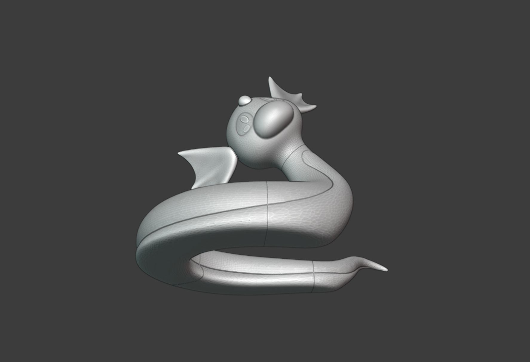 Dratini - 3D Print snake 3D print model_7