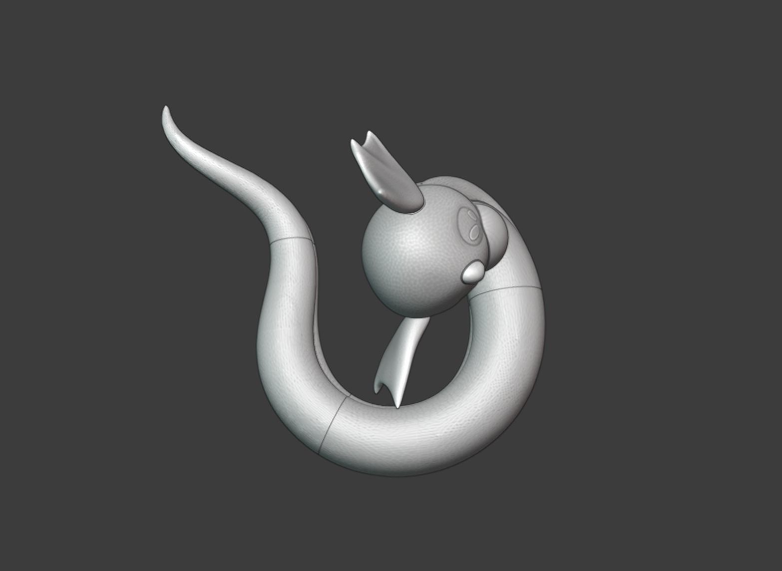 Dratini - 3D Print snake 3D print model_6