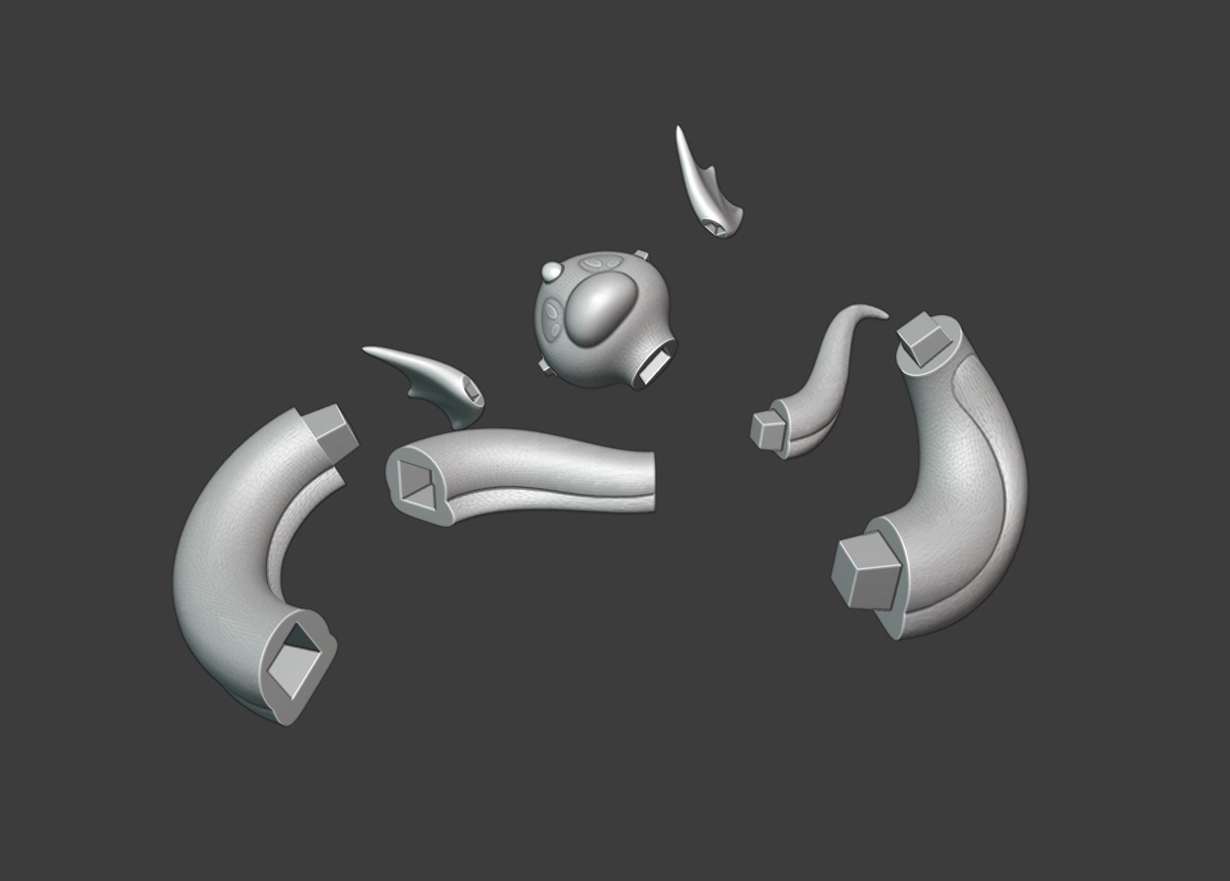 Dratini - 3D Print snake 3D print model_3