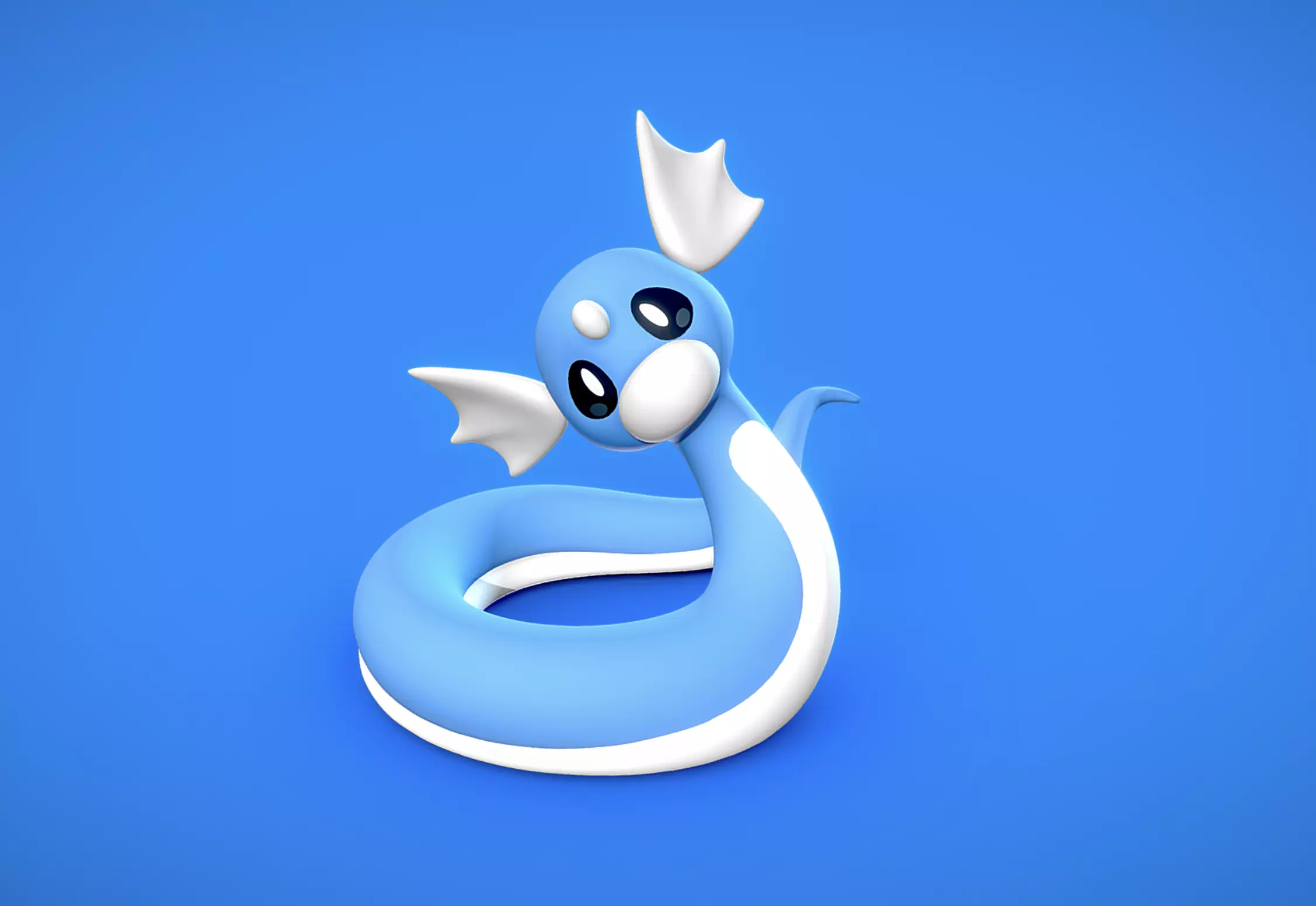 Dratini - 3D Print snake 3D print model_0