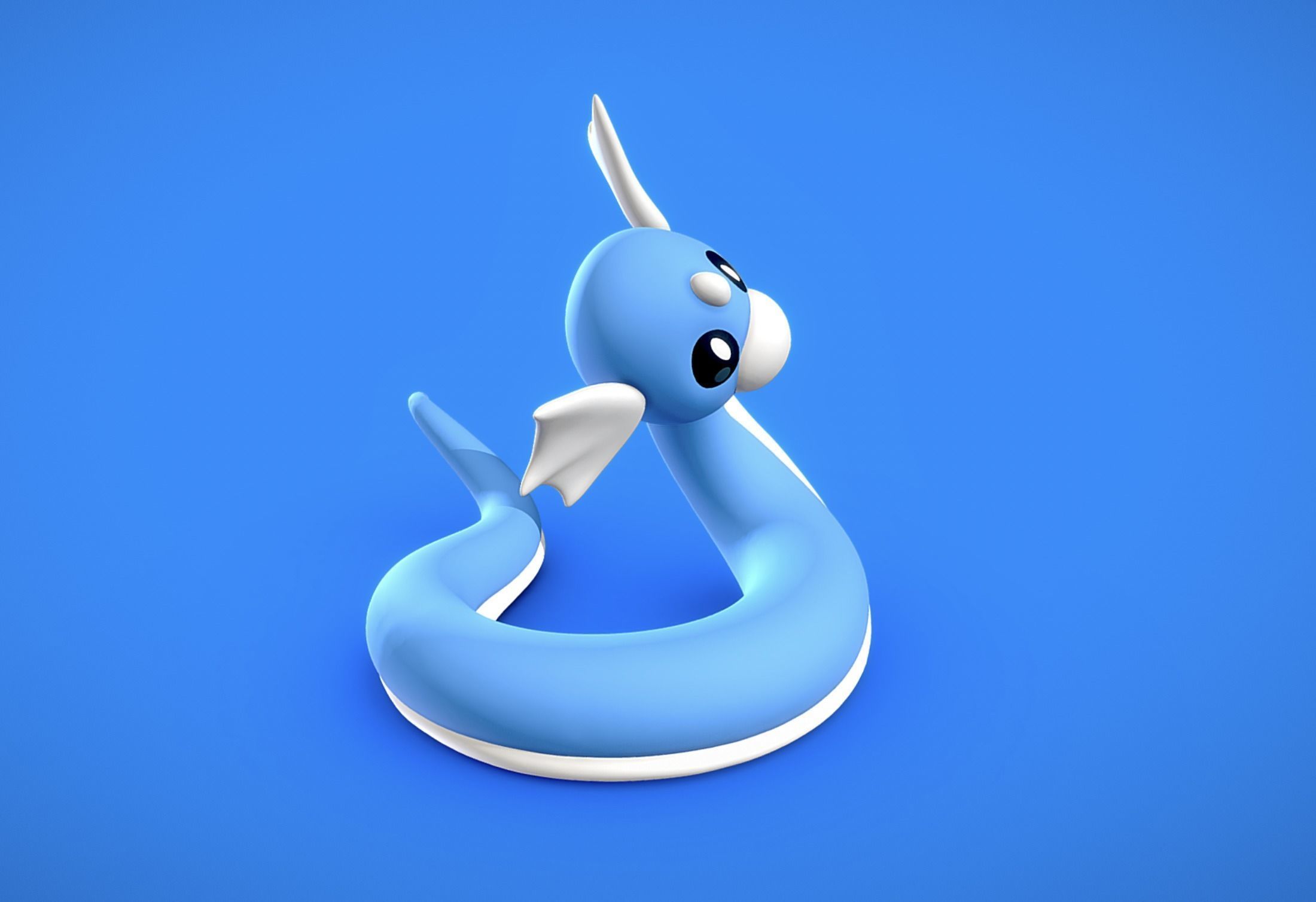 Dratini - 3D Print snake 3D print model_1