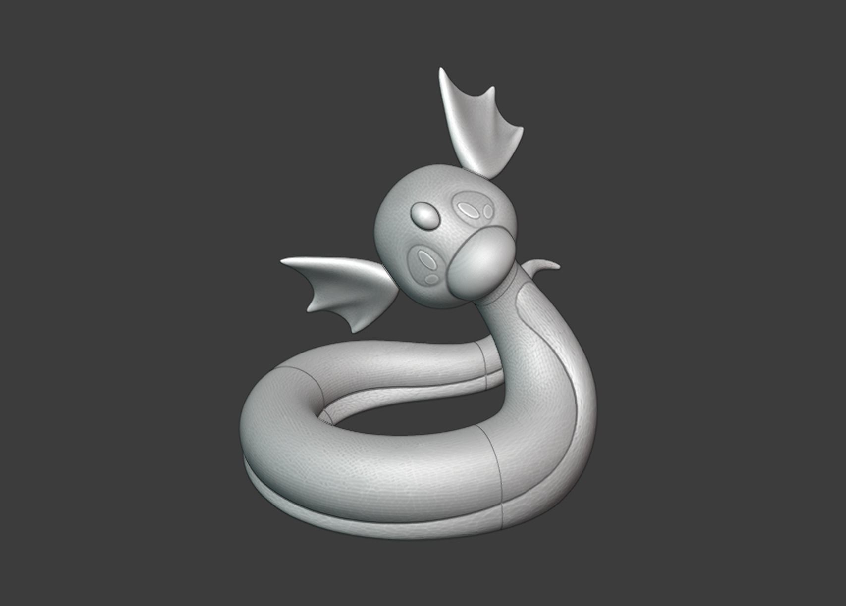Dratini - 3D Print snake 3D print model_4