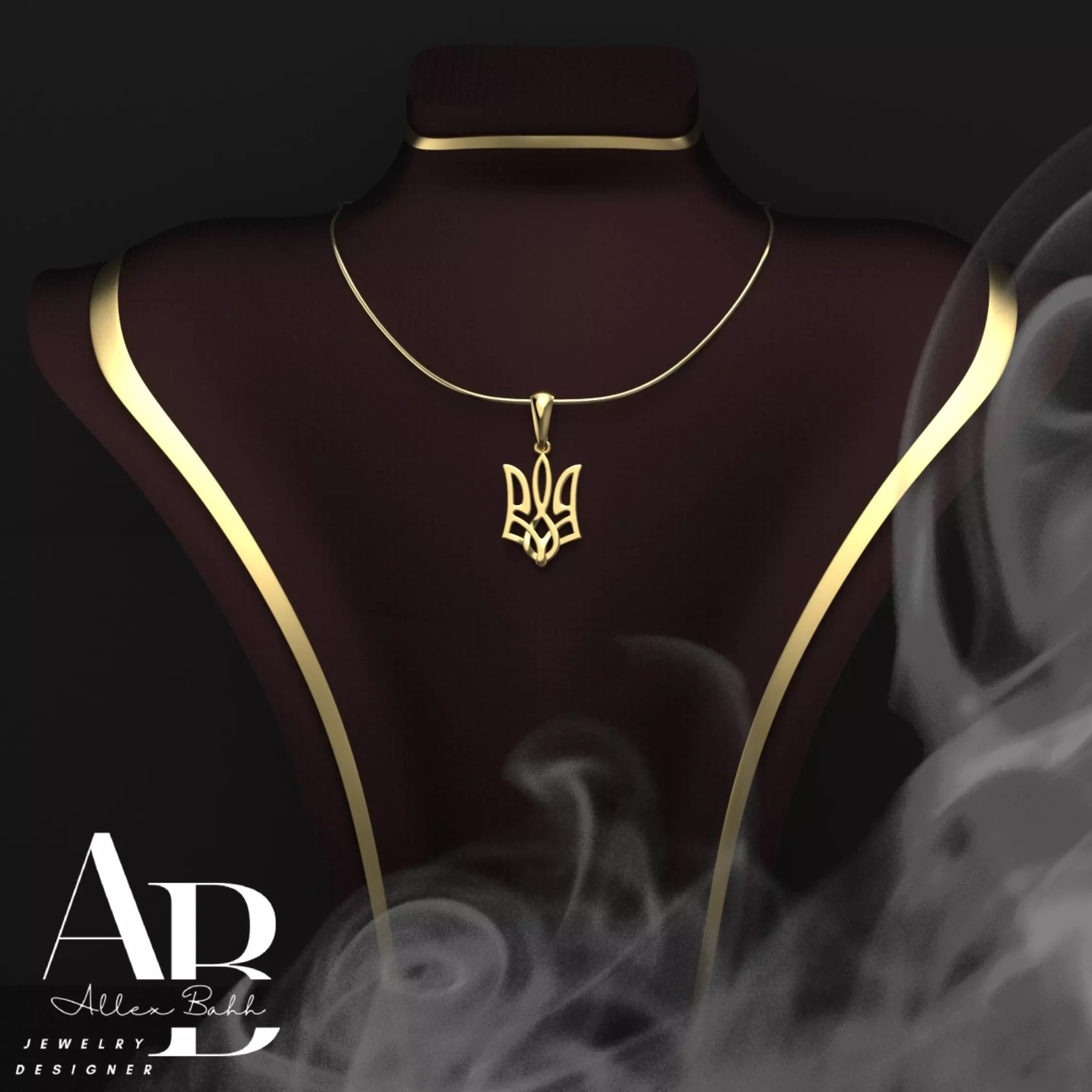 Ukrainian Trident 3D print model_0