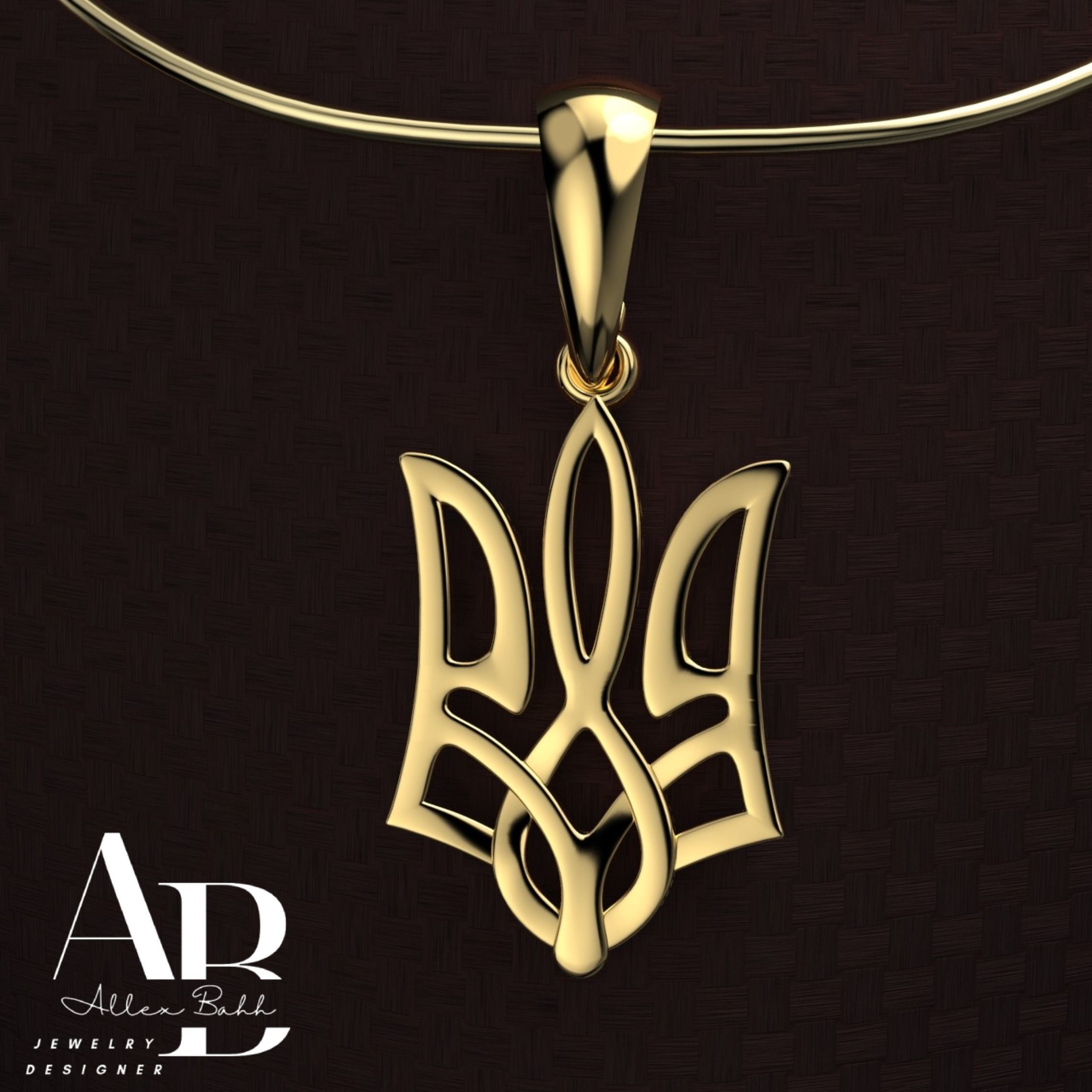 Ukrainian Trident 3D print model_1