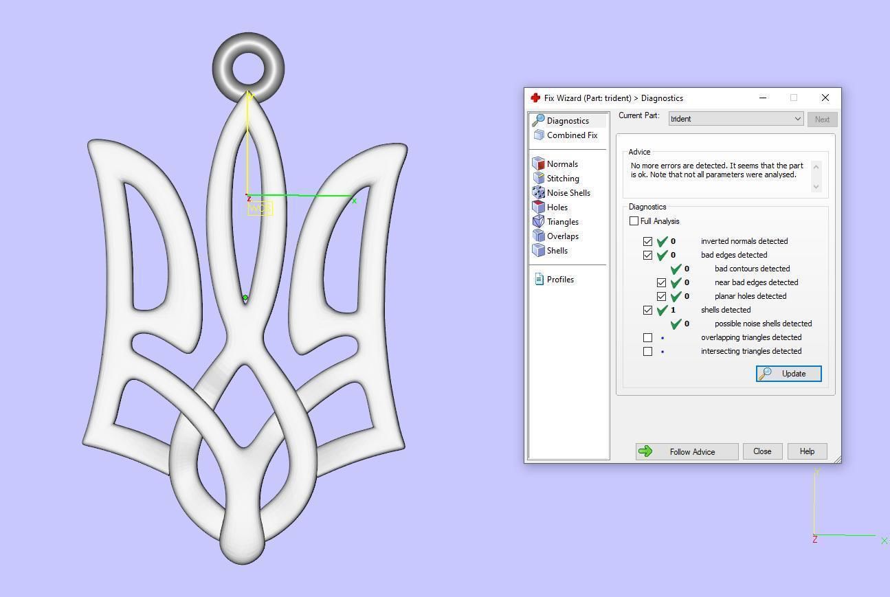 Ukrainian Trident 3D print model_24