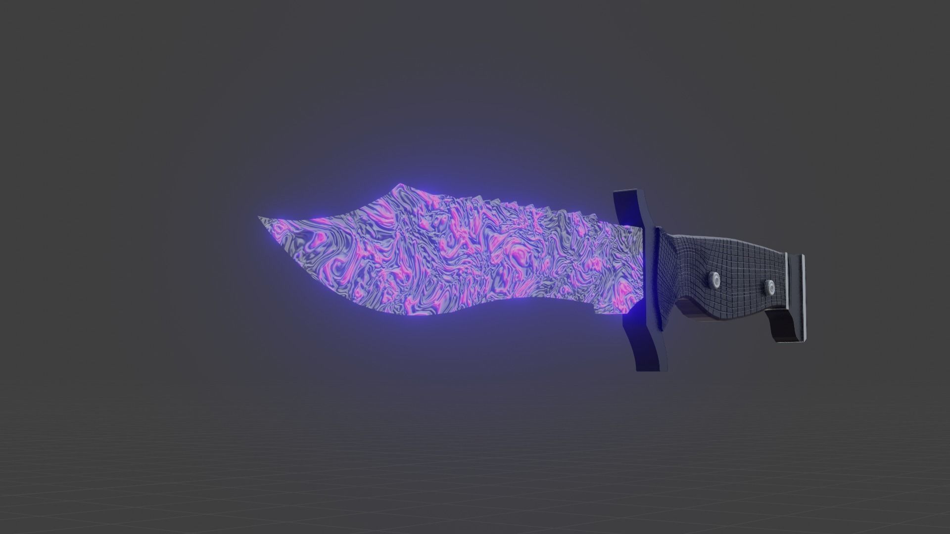 Violet lava Low-poly 3D model_2