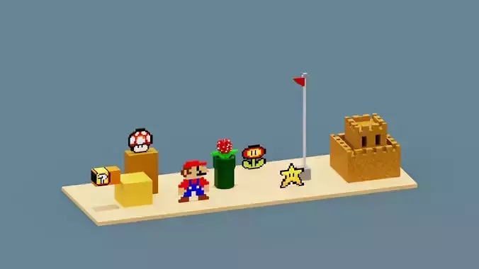 Voxel Super Mario
