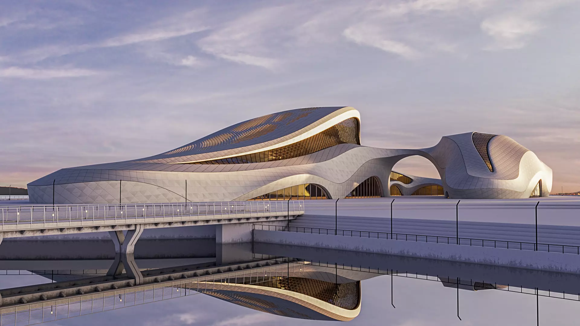 Futuristic building 45 3D model_0