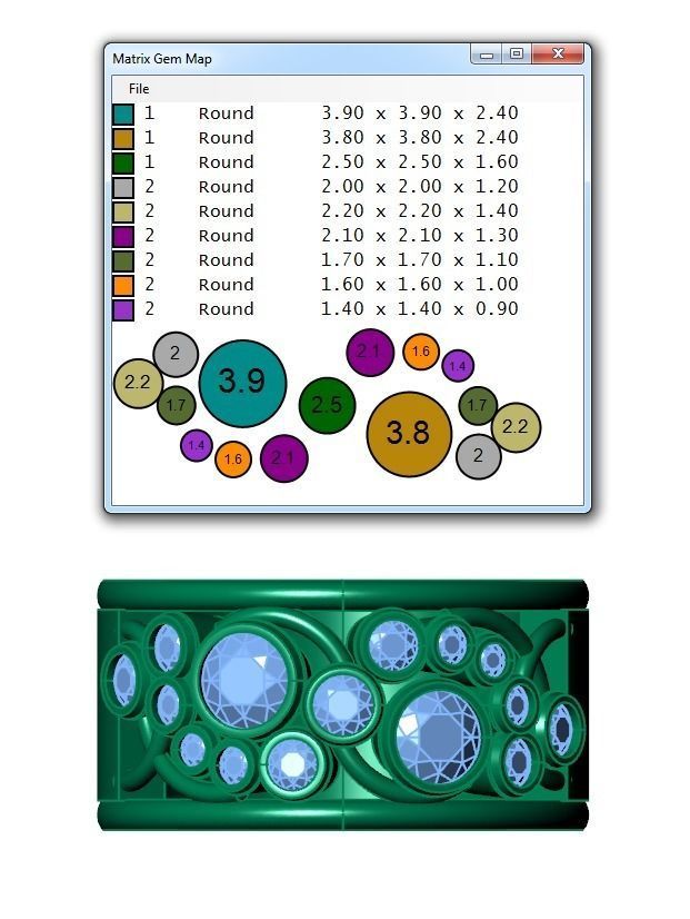 Ring182 gold ring with diamonds 3D print model_6