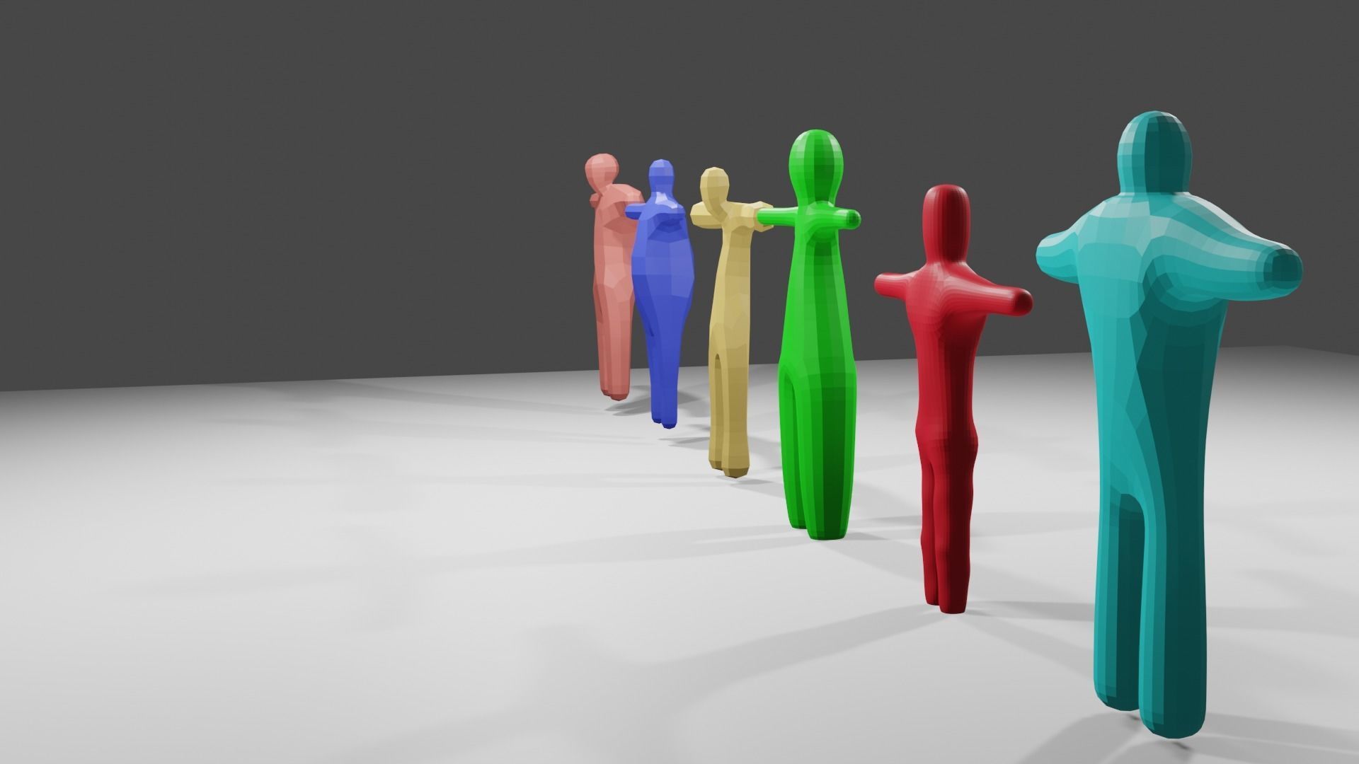 6 Rigged Low-Poly Character Mesh Free low-poly 3D model_9