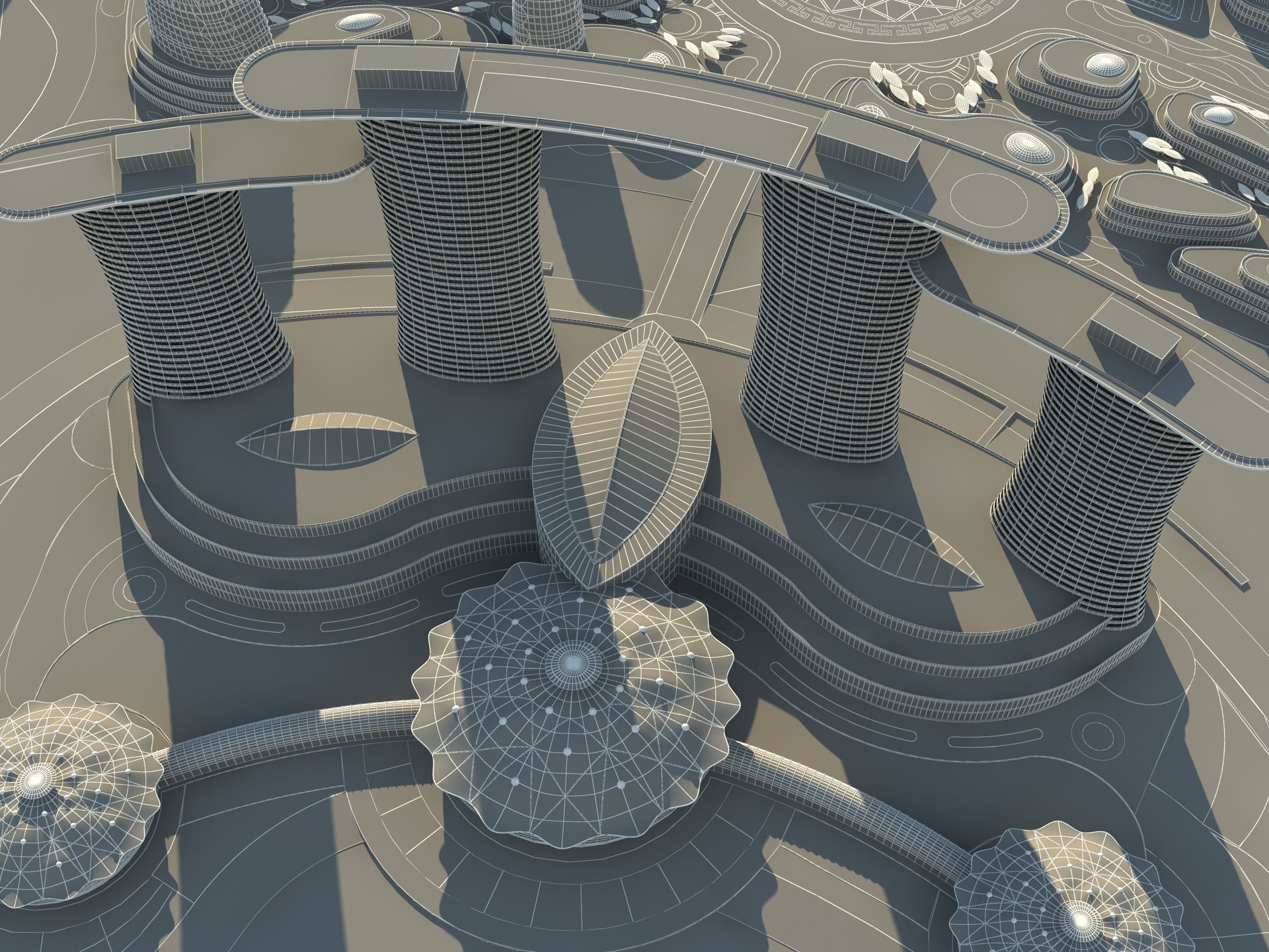 Sci Fi Artificial Island 3 3D model_22