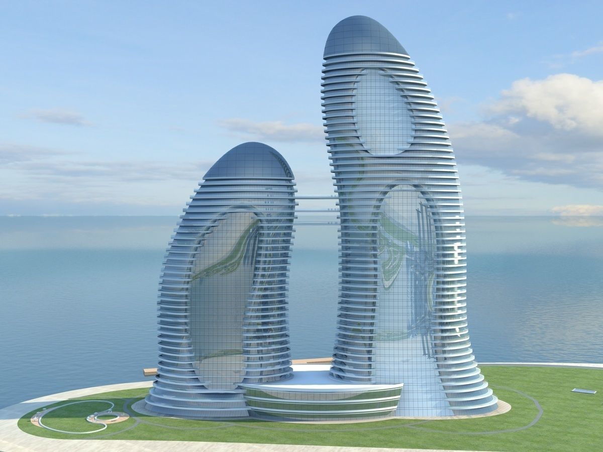 Sci Fi Artificial Island 3 3D model_12