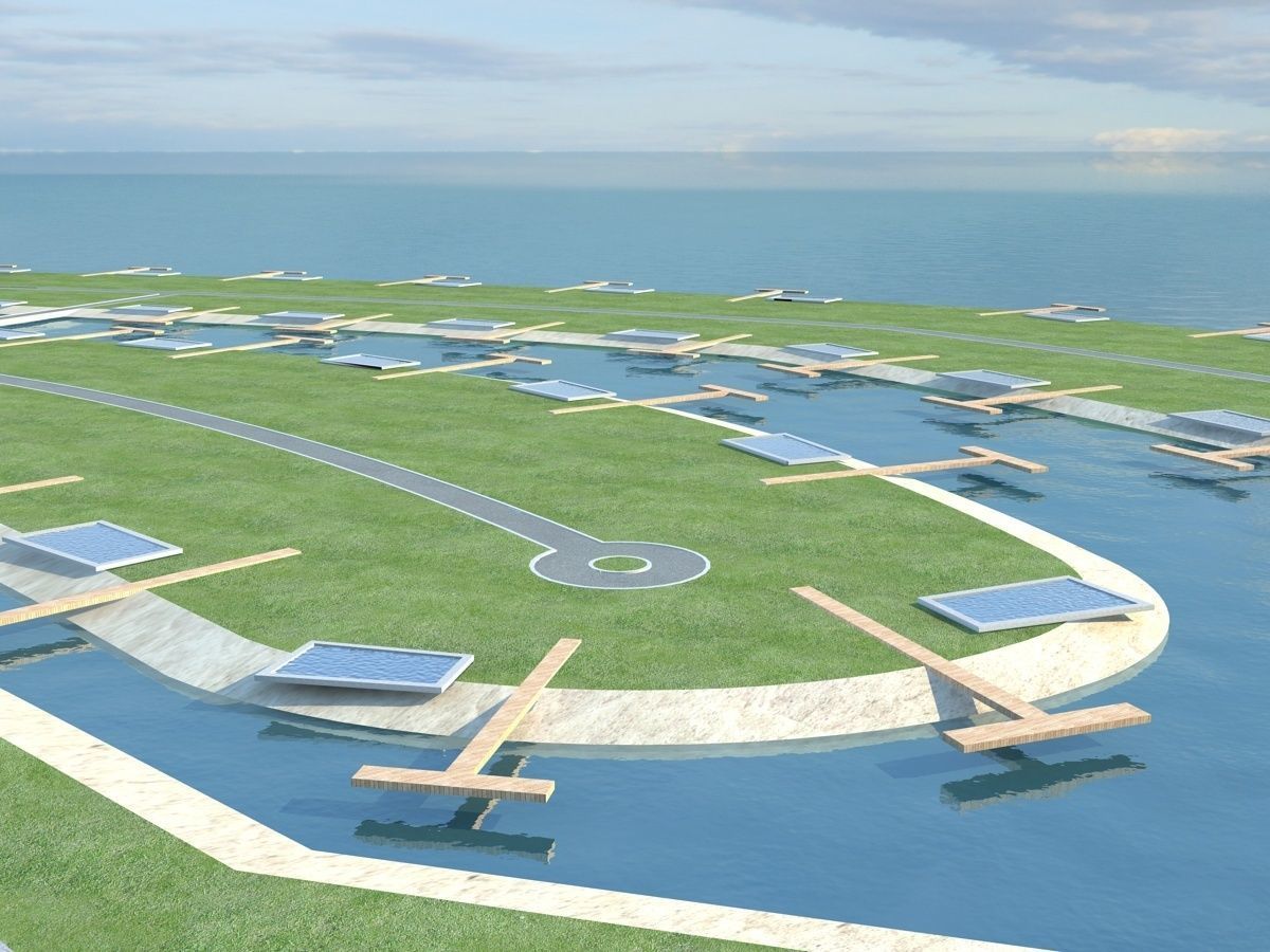 Sci Fi Artificial Island 3 3D model_18