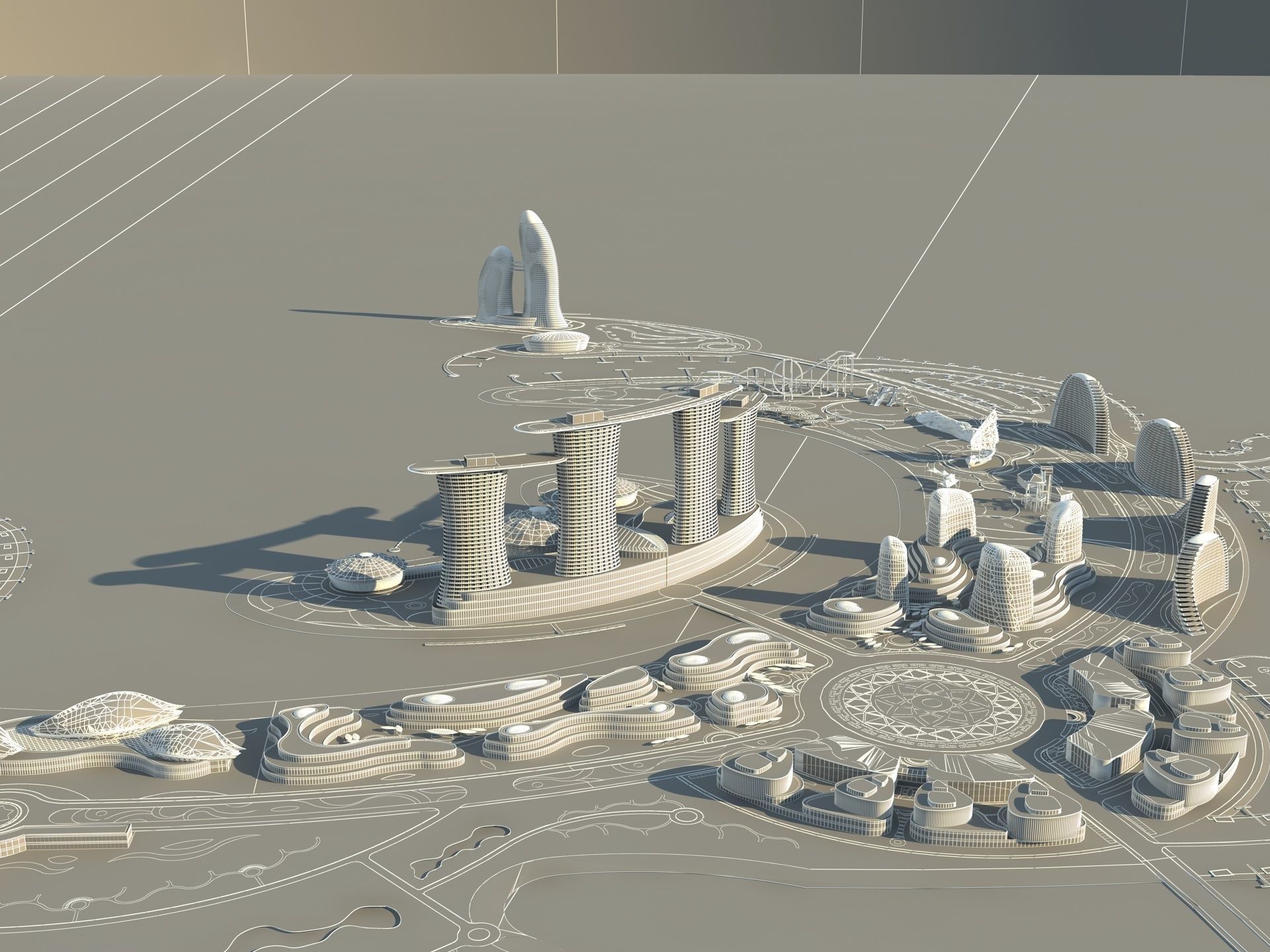 Sci Fi Artificial Island 3 3D model_19