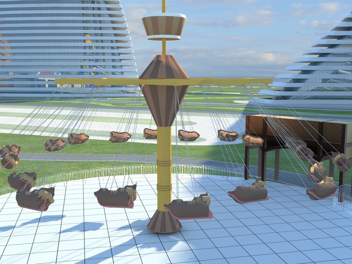 Sci Fi Artificial Island 3 3D model_10