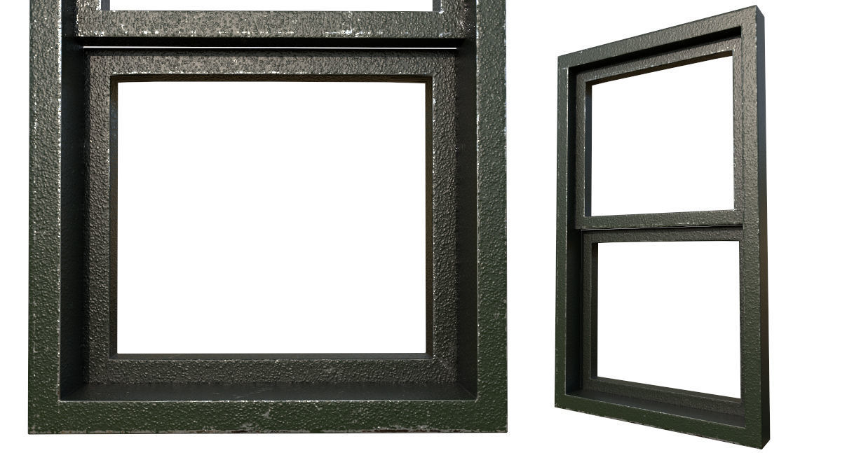 Apartment  with firescape - low poly Low-poly 3D model_10