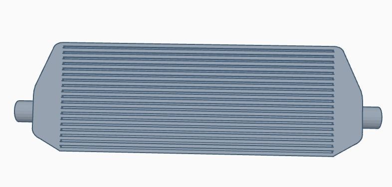 One tenth scale Large Scale RC Intercooler 3D model_2