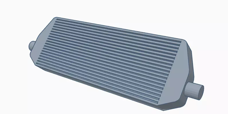 One tenth scale Large Scale RC Intercooler 3D model_0