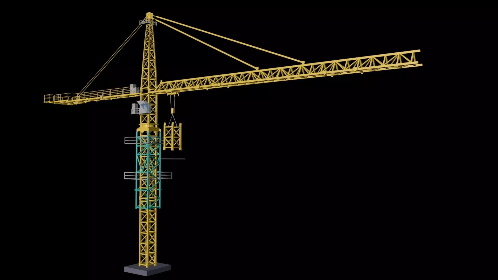 crane construction Free 3D model