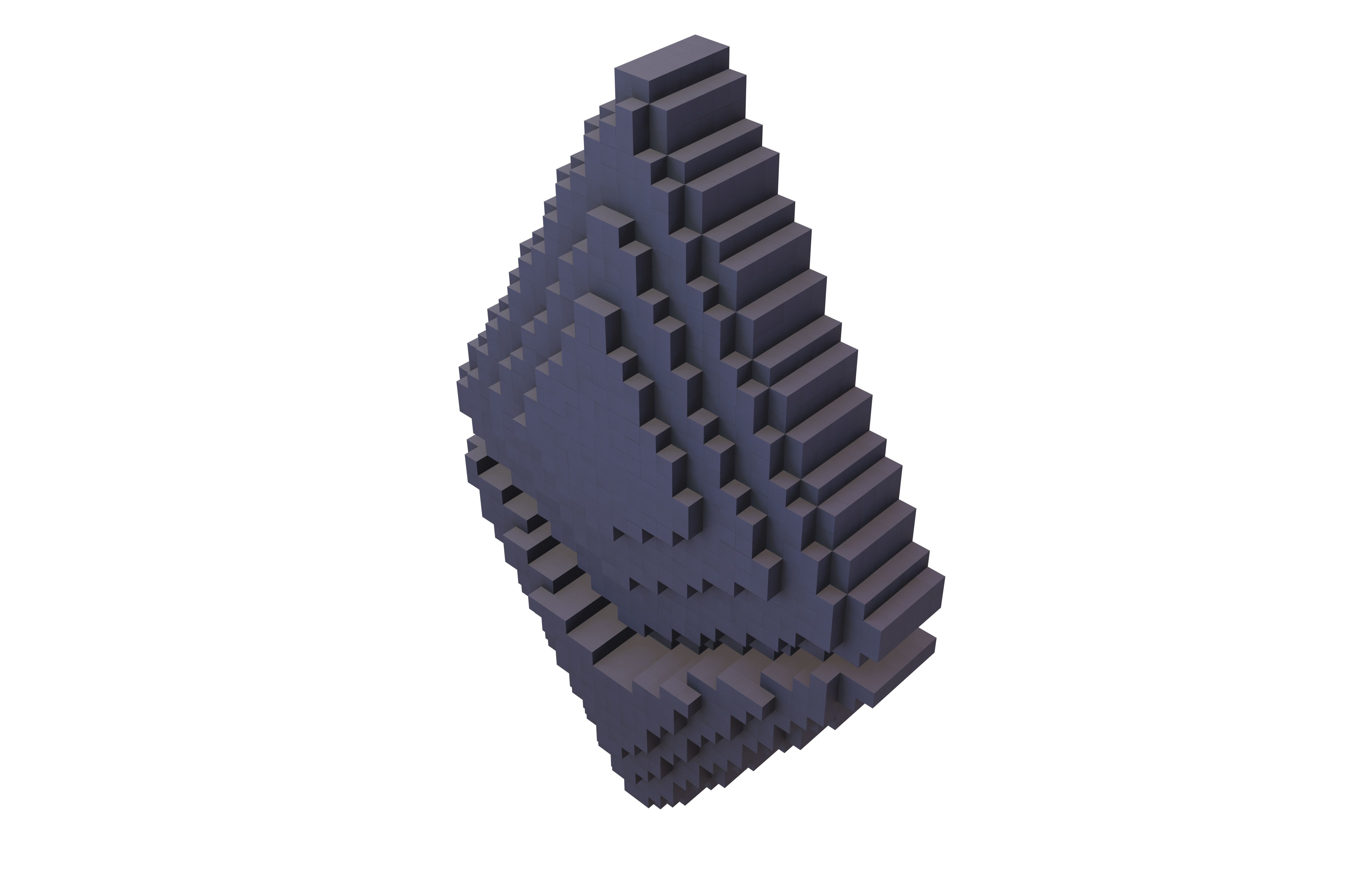 Voxel Ethereum v2 005 Low-poly 3D model_2