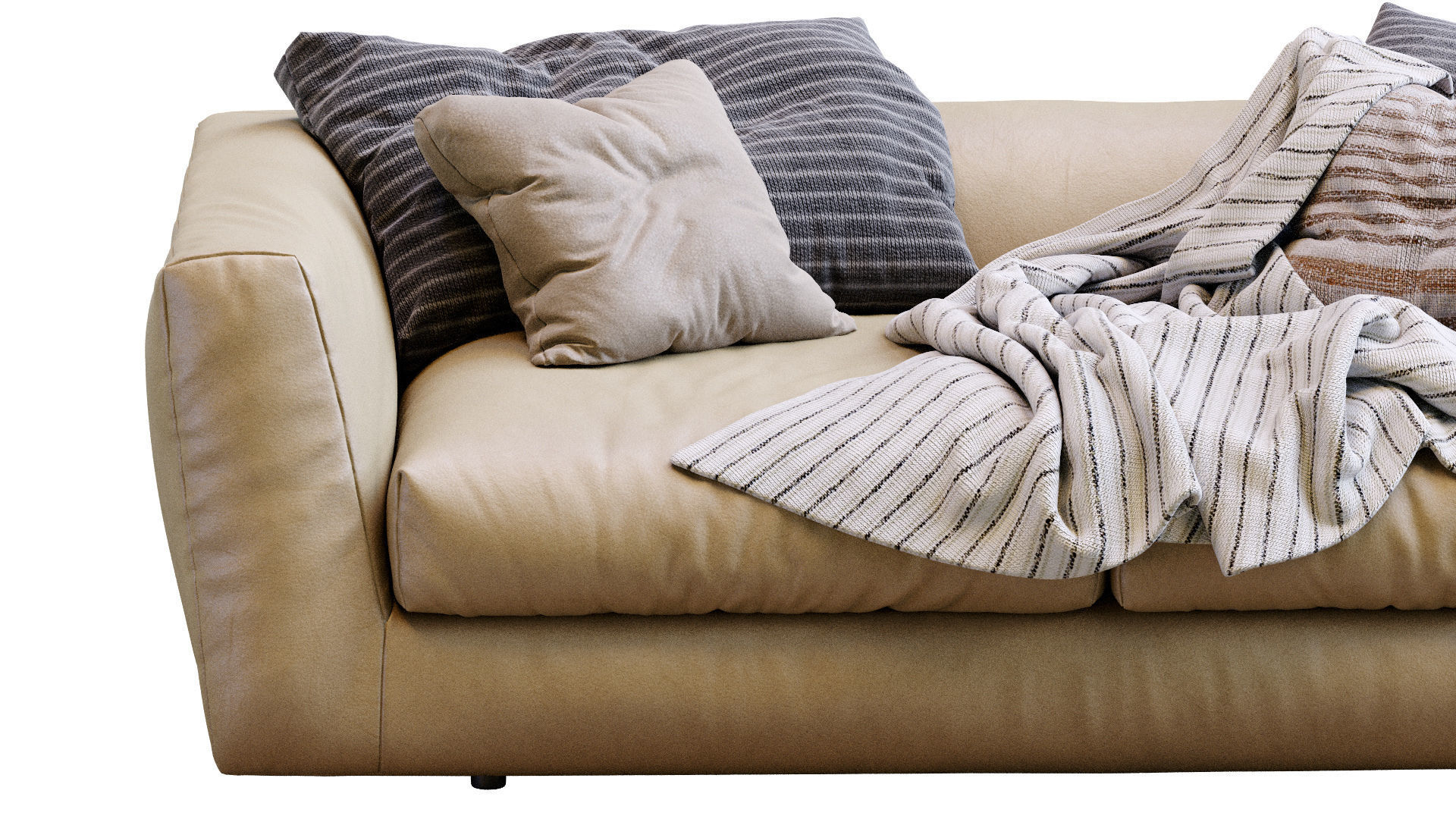 Ferlea Leather Sofa H01 3D model_15