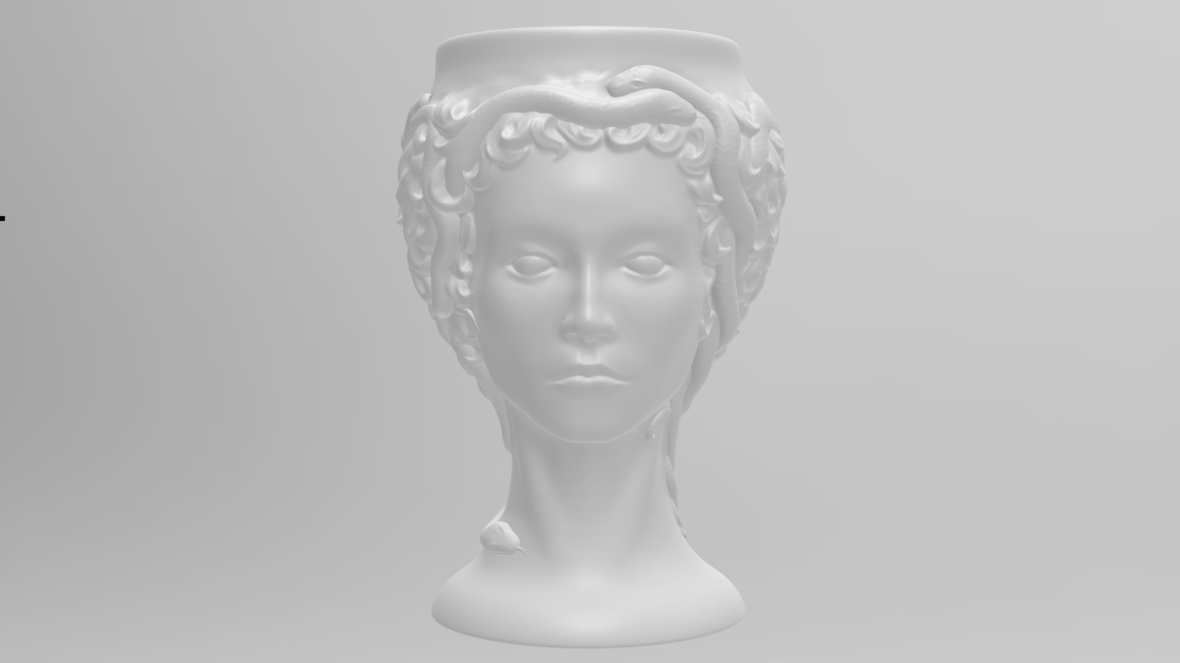 Medusa Gorgon vase 3d print model 3D print model_21