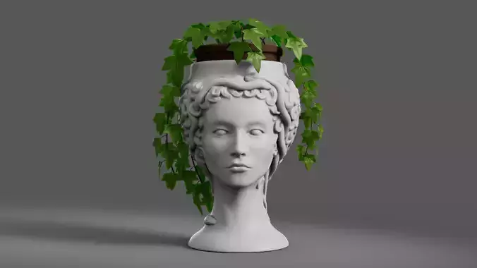 Medusa Gorgon vase 3d print model 3D print model Medusa Gorgon vase 3d print model 3D print model