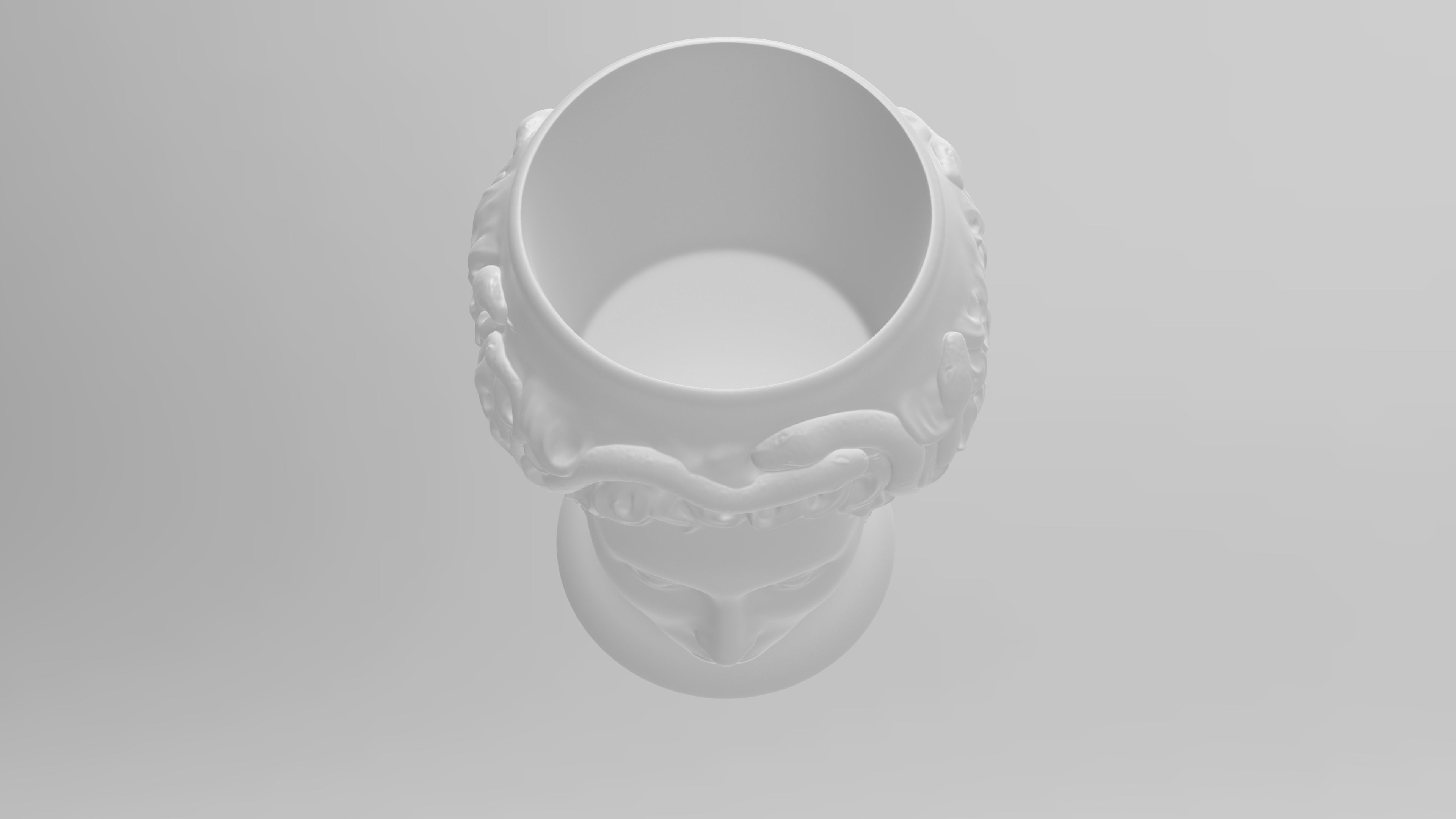 Medusa Gorgon vase 3d print model 3D print model_25