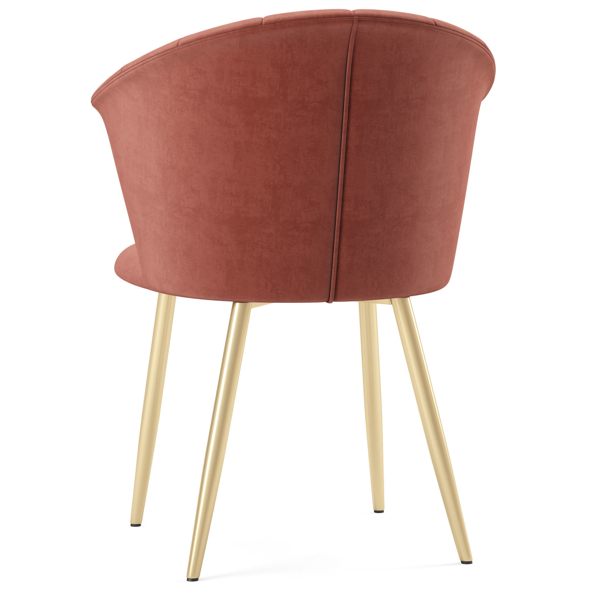 Kendall Velvet Dining Chair 3D model CGTrader