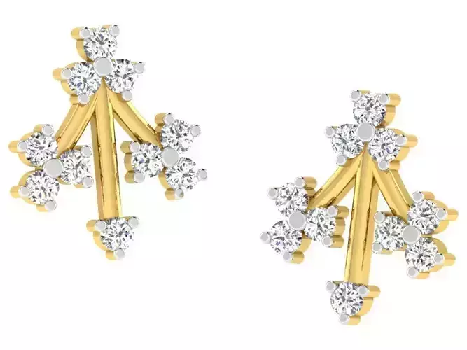 Solitaire Earring 3D print model