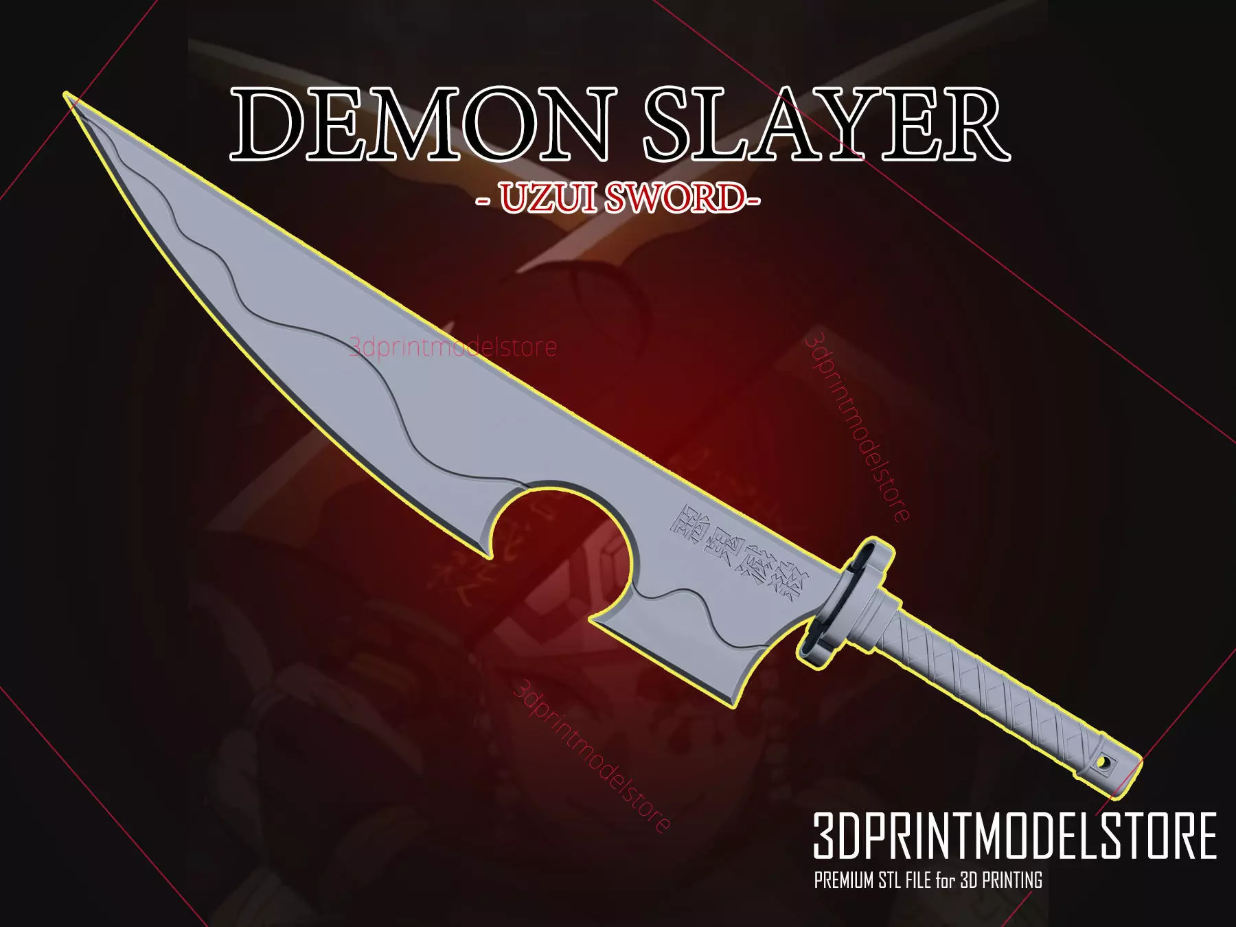 Demon Slayer Tengen Uzui Sword - Kimetsu No Yaiba 3D print model