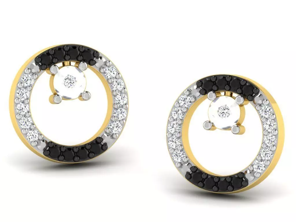 Solitaire Earring 3D print model