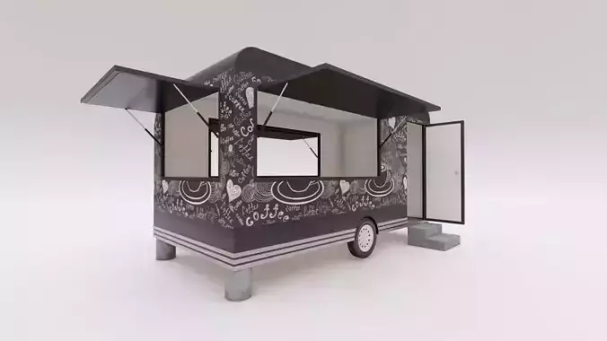 Truck Shaped Booth Food Stall