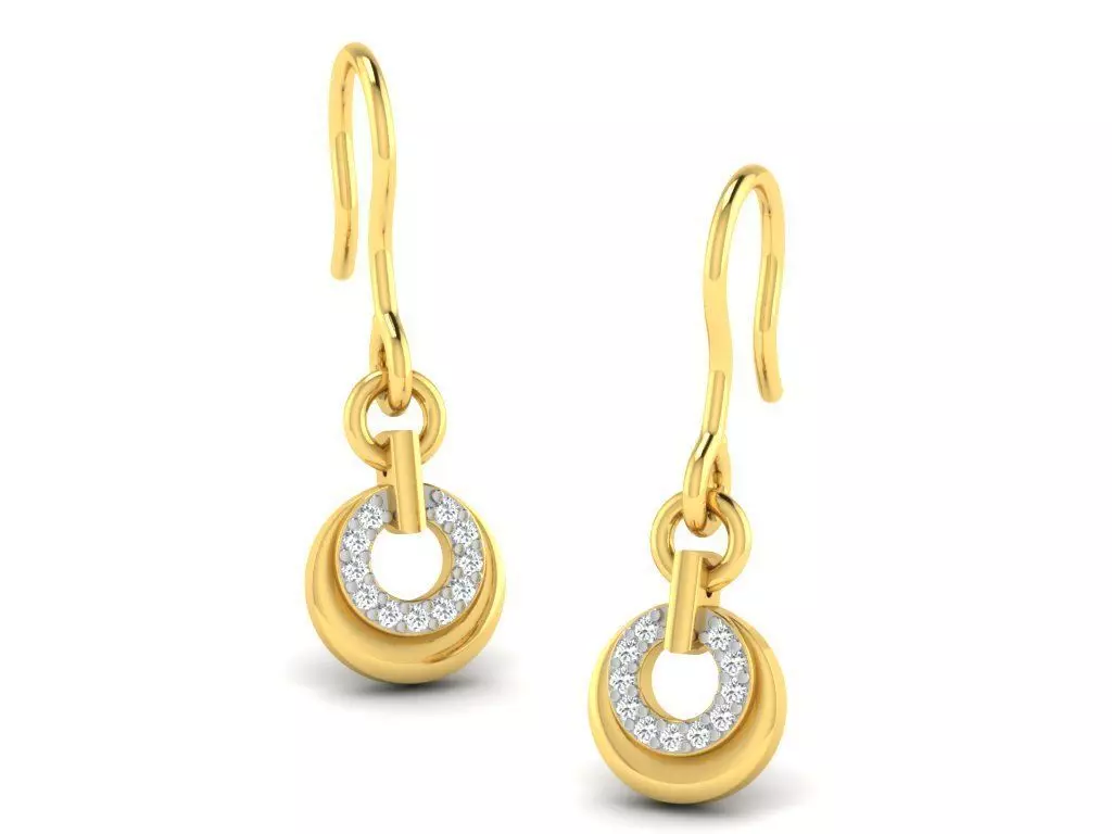 Solitaire Earring 3D print model