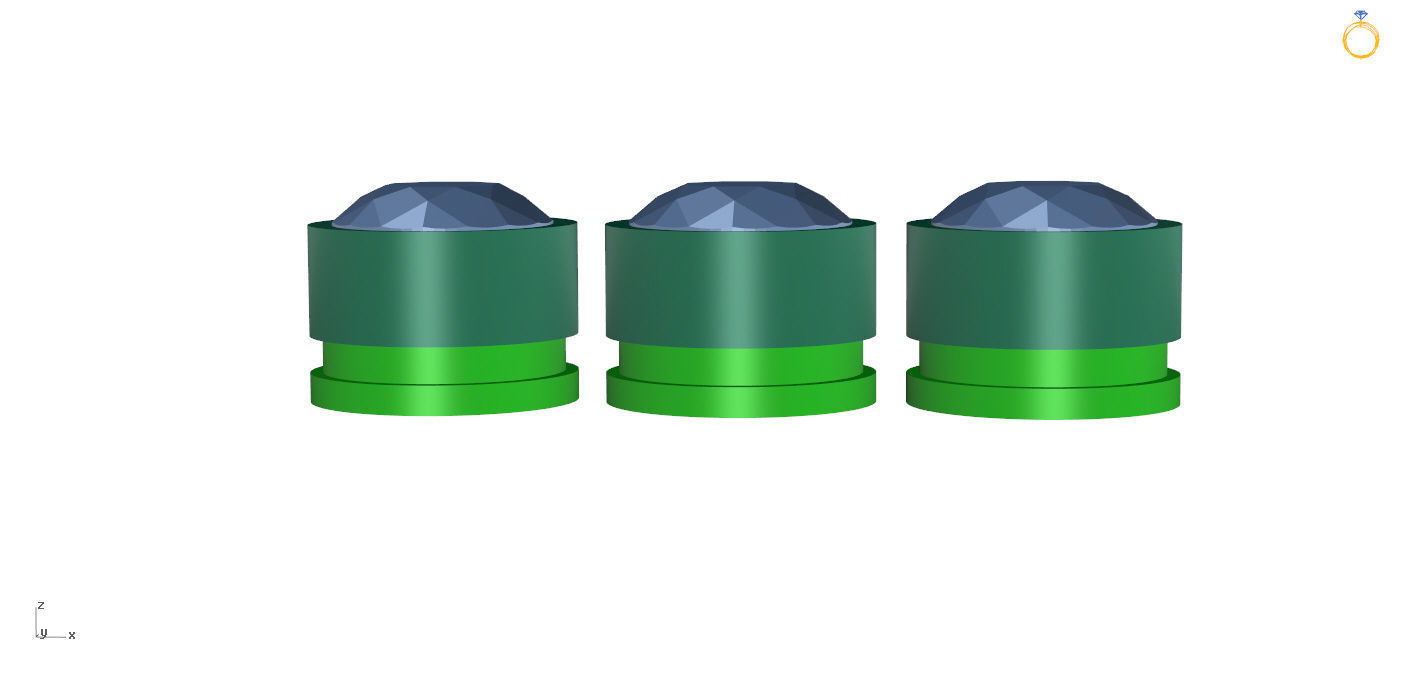 Moving Diamonds Bracelet 3D print model_21