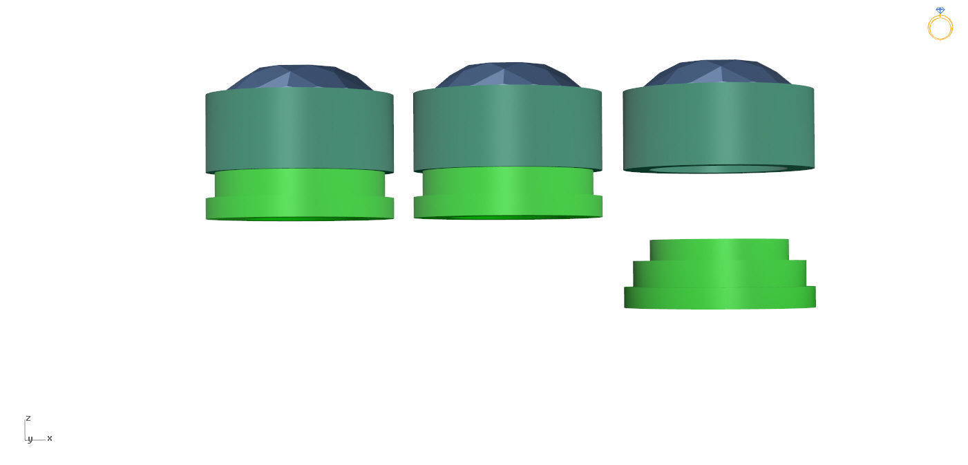 Moving Diamonds Bracelet 3D print model_24