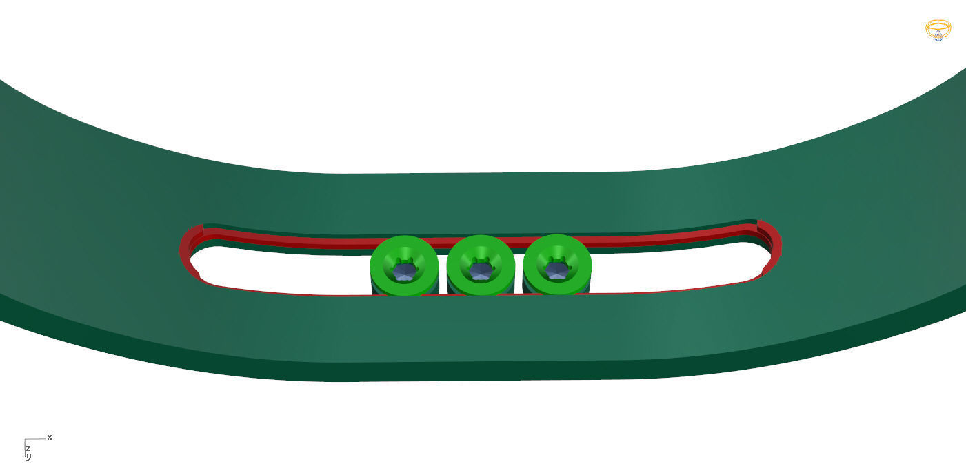 Moving Diamonds Bracelet 3D print model_13