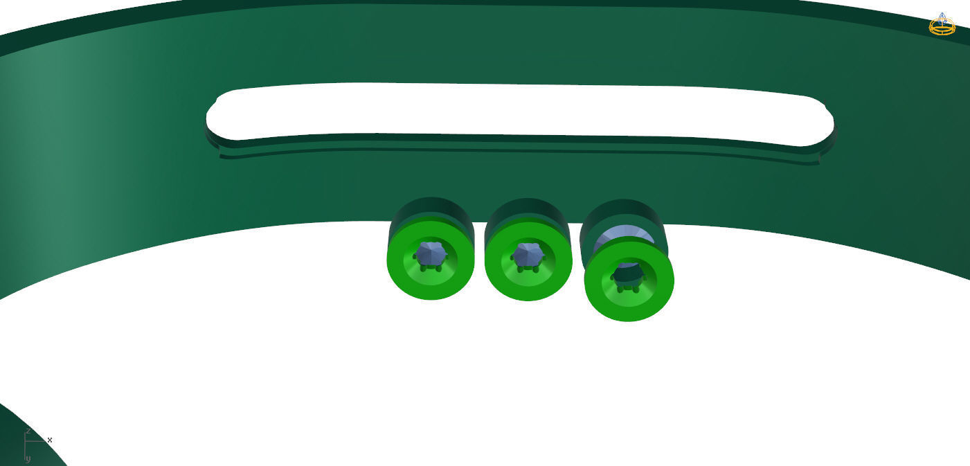 Moving Diamonds Bracelet 3D print model_27