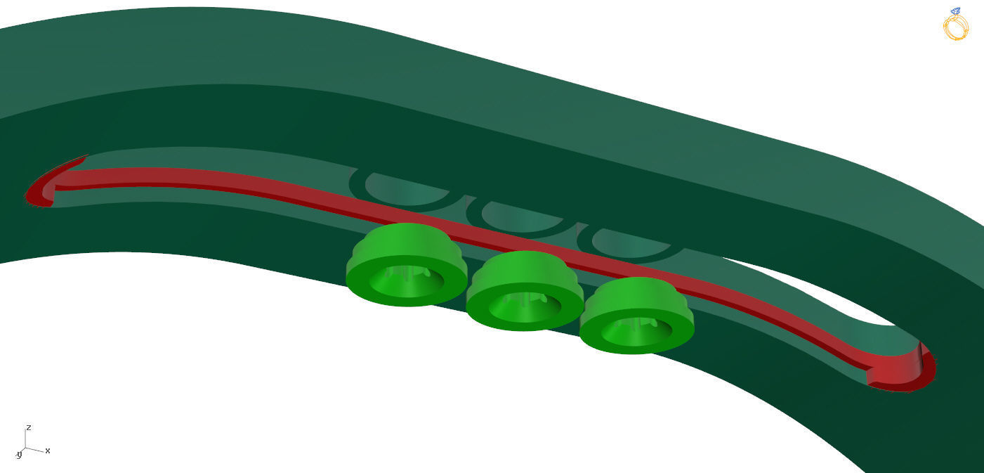 Moving Diamonds Bracelet 3D print model_14