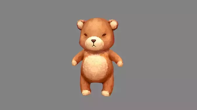 cartoon light brown toy bear