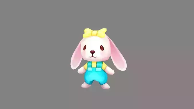 cartoon rabbit mascot