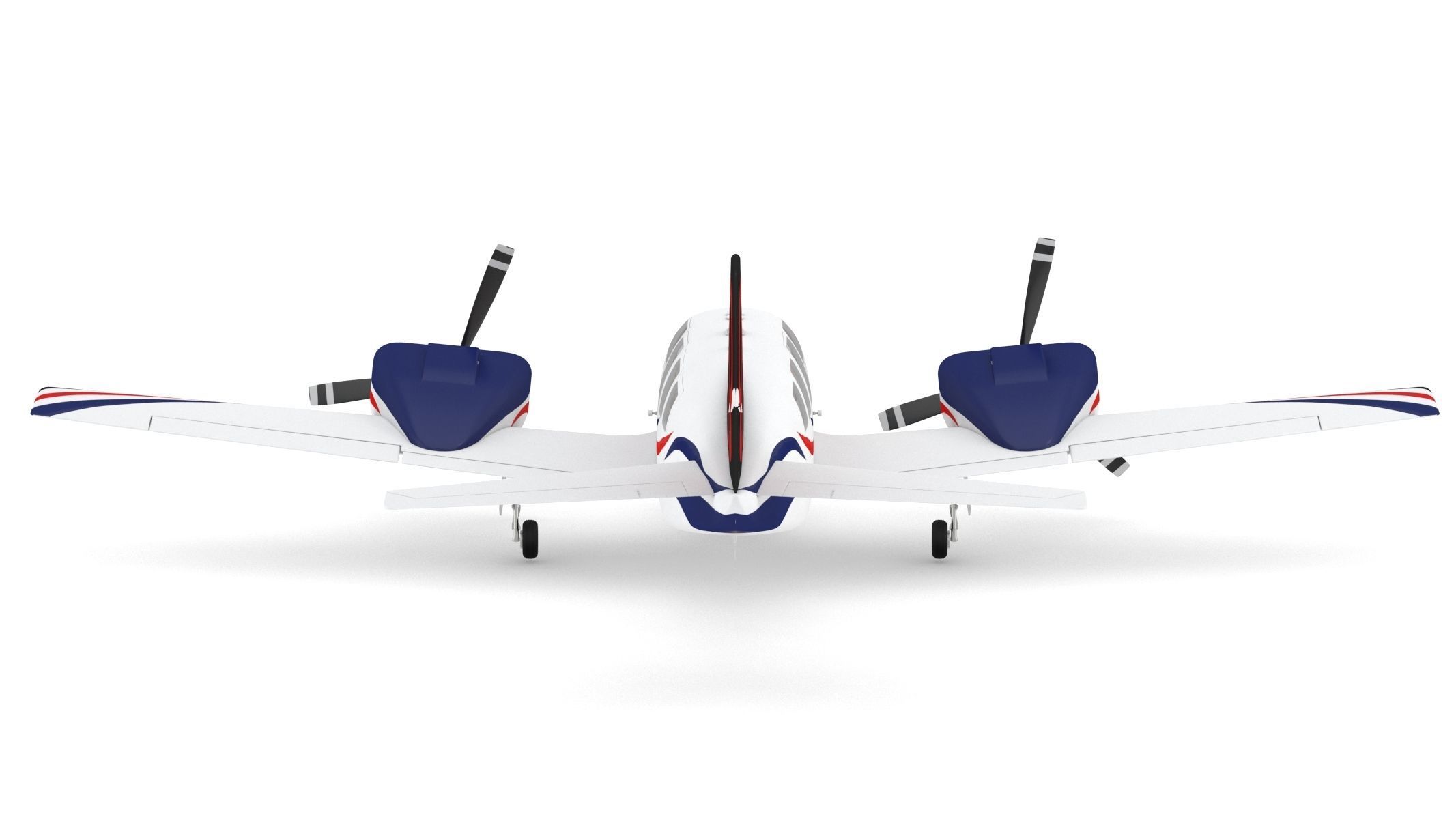 Beechcraft Baron G58 3D model_3