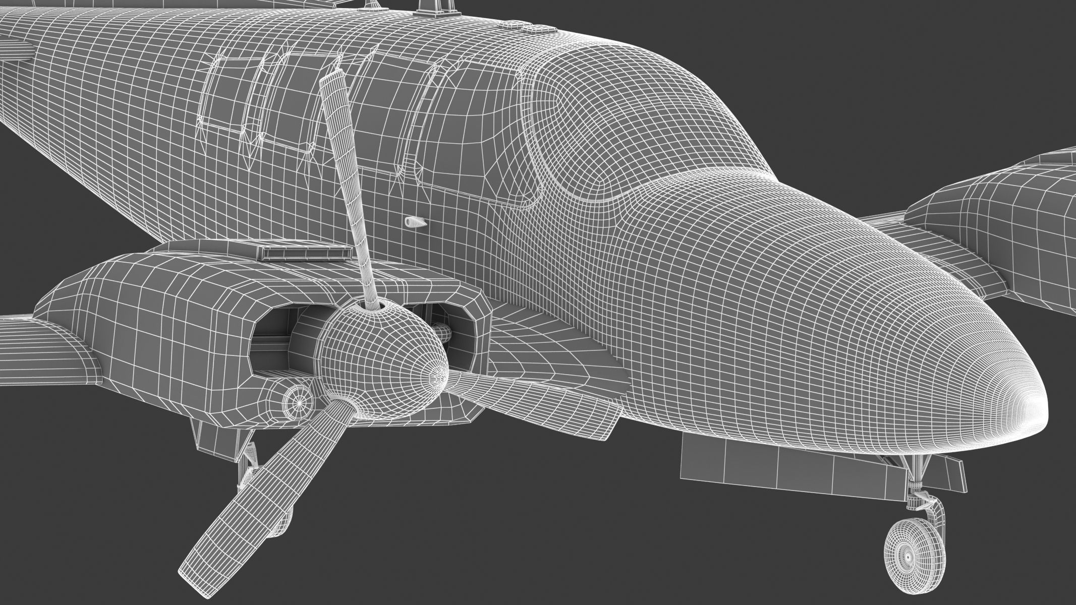 Beechcraft Baron G58 3D model_30