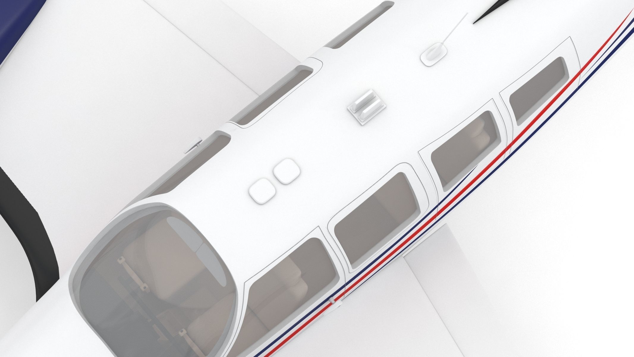 Beechcraft Baron G58 3D model_18